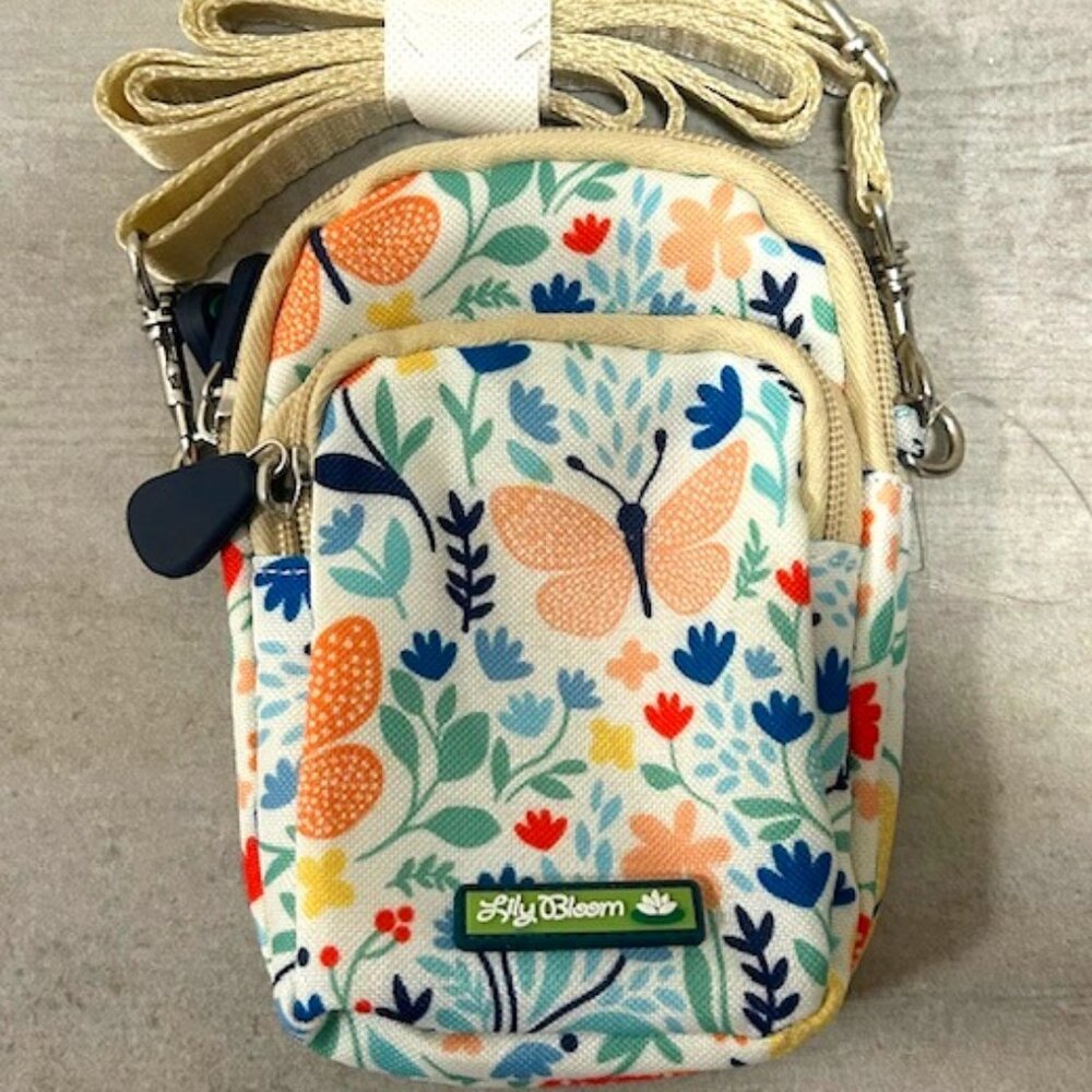 Lily Bloom Fran Mini Crossbody Butterfly Blooms Cheery Purse Shoulder Bag